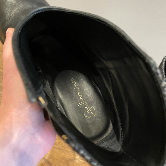 Guilhermina Women’s Black Leather/Wool heeled boots (40EU-9M US) - super chic! - Picture 5 of 7